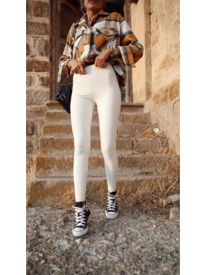 Kadın Yüksek Bel Içi şardonlu Fırsat ürün Toparlayıcı Tayt