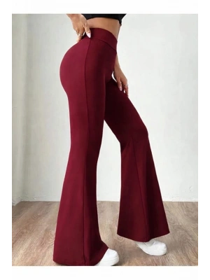 Kadın Yüksek Bel Ispanyol Paça Tayt