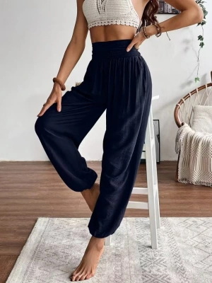 Kadın Yüksel Bel Yoğun Büzgü Detaylı Aerobin Pantolon