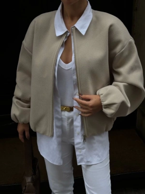 Kaşe Kaşmir Fermuarlı CEKET  Bej