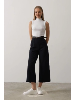 Kemer Pens Detaylı Pantolon  Lacivert