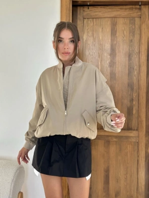 Kemik Parçalı Bomber Ceket