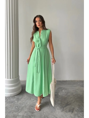 KETEN EBİSE KOSUZ BE BAĞAAI AXİ EBİSE  Yeşil