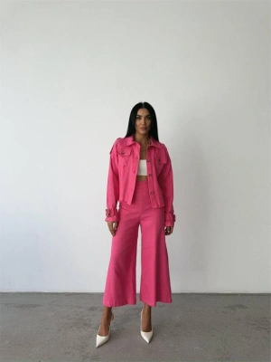 KETEN PÜKÜ DETAYI GÖEKPANTOON TAKI  Fuşya