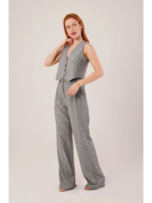 Kırçıllı Desen Antrasit Takım