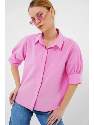 Kısa Kol Gömlek 20312  Pembe