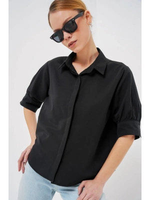 Kısa Kol Gömlek 20312  Siyah