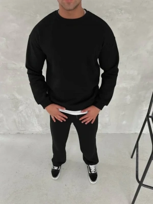 Kışlık Bisiklet Yaka Basic Eşofman Takım  iyah