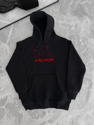 Kışlık Uzun Kol Kapüşonlu weathirt  iyah