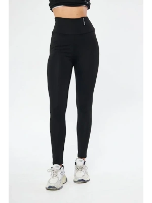 Kışlık Yüksek Bel Toparlayicı Ve ıkılaştırıcı Likralı Şardonlu Tayt  iyah