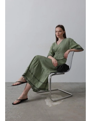 KolEtekNakışlıElbise  Haki