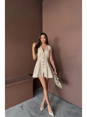 KOSUZ GOD DÜĞE EBİSE PENS VE PİEİ KISA  Bej