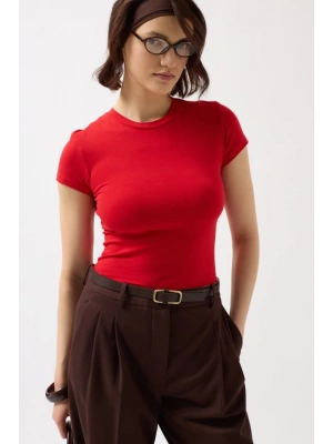 Likralı Basic Thirt