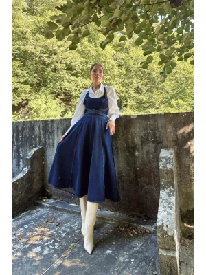 avi idi Boy Bantlı Kot Elbise