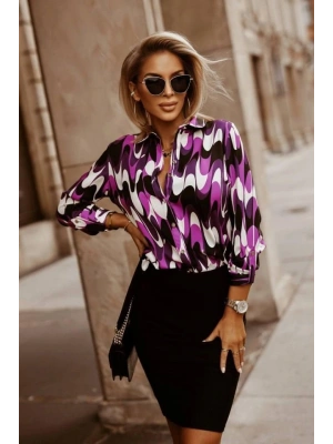 Metal Düğmeli, Apoletli Kol Ve Cep Detay Moskrep Gömlek