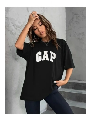 Nakışlı Oversize Penye Thirt  iyah