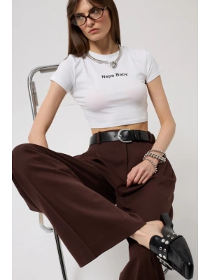 Nepo Baskılı Crop TShirt