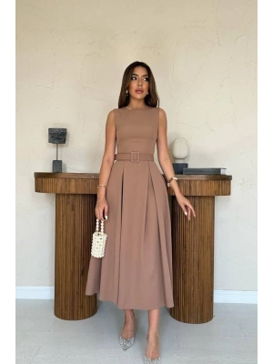 occah Halter Yaka Kloş Elbise