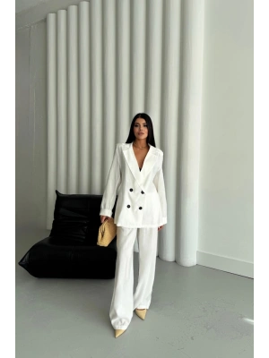 ODA 4 DÜĞE ATARIZ CEKET  PANTOON TAKI  Beyaz