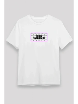 Ön 24/1 Düz Oversize Tshirt  Beyaz