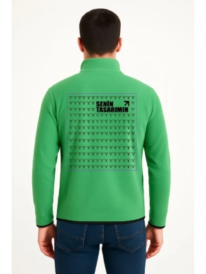 Ön Arka Polar Kazak Dik Yaka  Yeşil