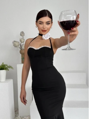 onea Boyundan Bağlamalı Elbise