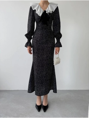 Ospe Fiyonklu Elbise