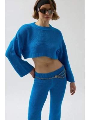 Oversize Triko Bluz Pantolon Takım