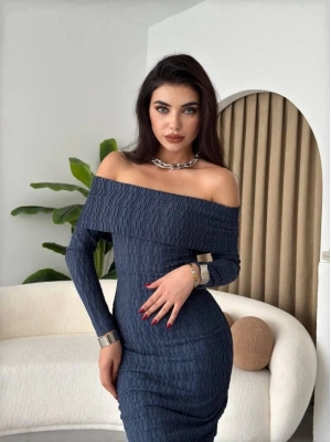 Ovieda adonna Yaka Elbise