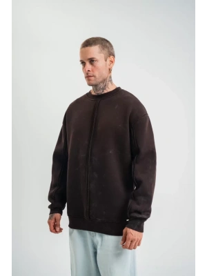 POIZEI Premium Kalite Bisiklet Yaka Yıkamalı weathirt  Kahverengi