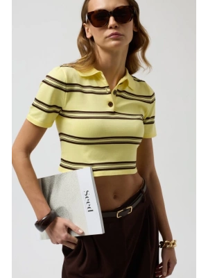 Polo Yaka Crop TShirt