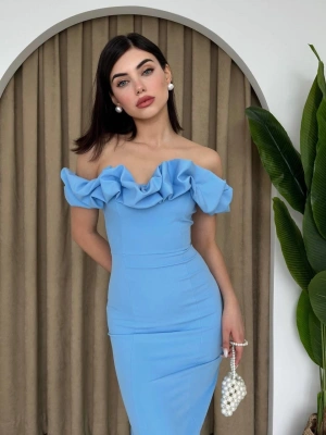 Popi adonna Yaka Kalem Elbise