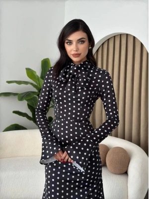 Potenza Puantiyeli Elbise