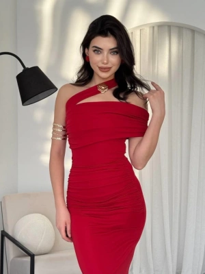 Reta Çapraz Omuz Elbise