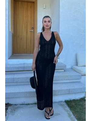 Rosalia Sırt Dekolteli Elbise 2761