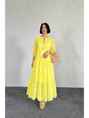 arı Dantelli New Elbise