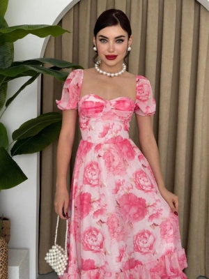 ŞİFON KUMAŞ DİJİTA DESEN BASKII EBİSE