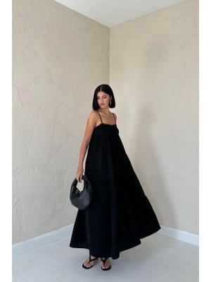 iyah Askılı Parçalı Müslin Elbise