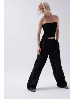 Straplez Dokulu Crop