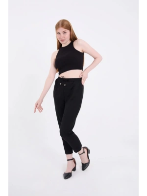 Tam Kalıp Basic Eşofman Pantolon  iyah