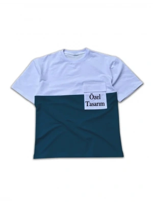 Tişört Tasarla Torba Cep Detaylı Parçalı