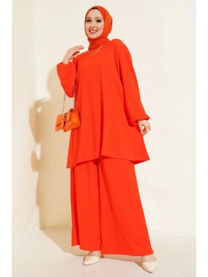 Turuncu Tunik Pantolon Alt Üst Takım 6663