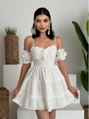 ucca Kolu astikli ini Elbise