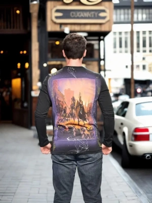 Unisex Bisiklet Yaka Uzun Kollu Thirt  iyah