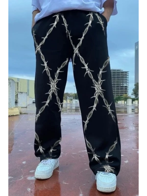 Unisex Dijital Baskılı Eşofman Altı  iyah