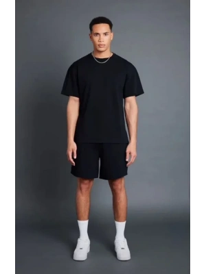 Unisex Düz Şortlu Takım  iyah