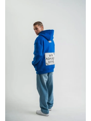 Unisex Kapşonlu Uzun Kol Patchli Nakışlı weathirt  avi