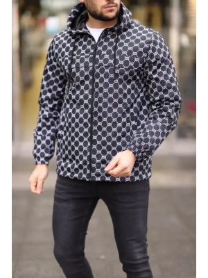 Unisex Kapüşonlu İçi Astarlı Yağmurluk  iyah