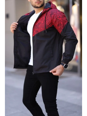 Unisex Kapüşonlu İçi Astarlı Yağmurluk  iyah