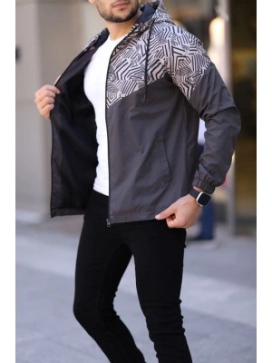 Unisex Kapüşonlu İçi Astarlı Yağmurluk  Kahve